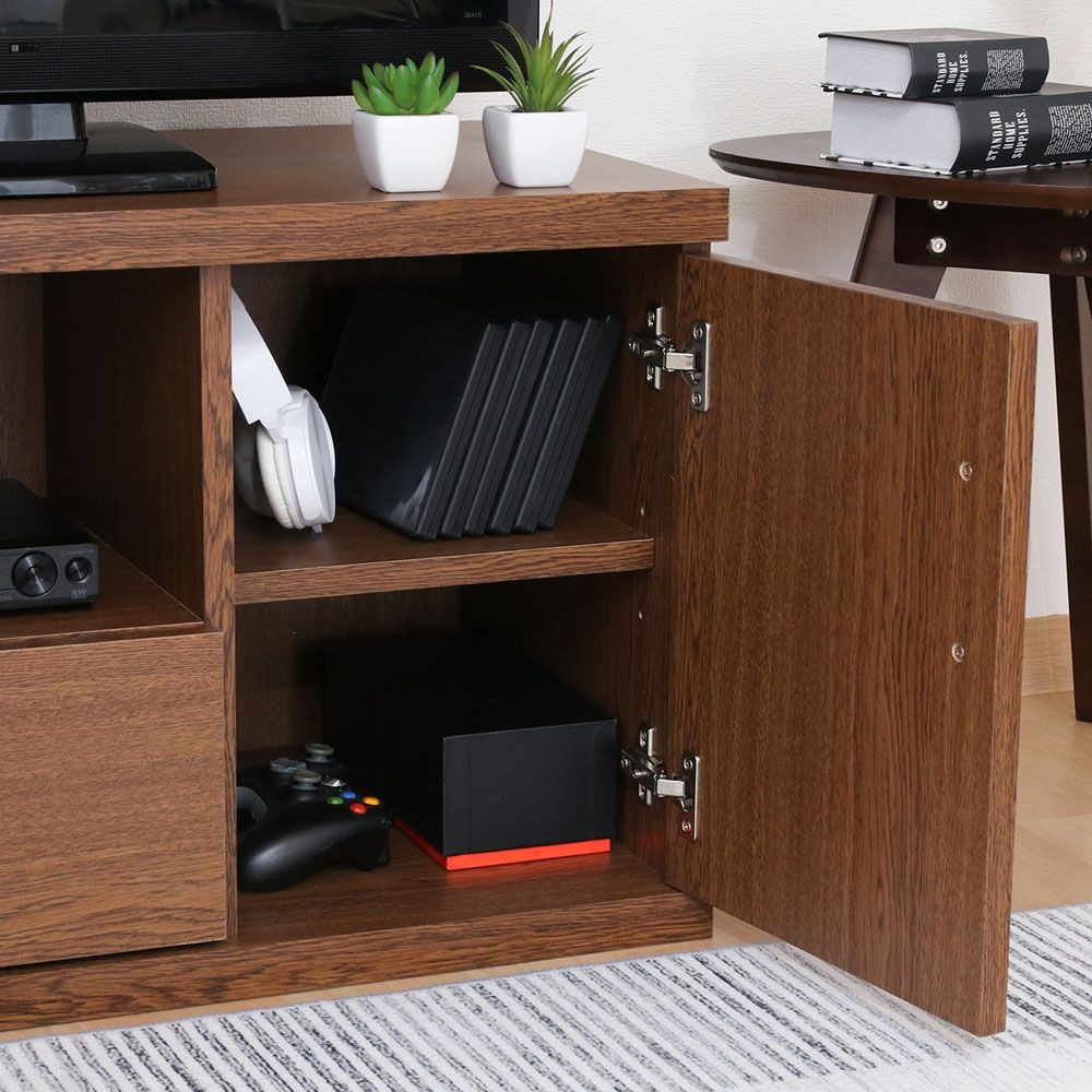 不二貿易 ラルゴ　ローボード　オークＢＲ【メーカー直送・代引不可】, ブラウン, 幅890mm&times;奥行415mm&times;高さ450mm