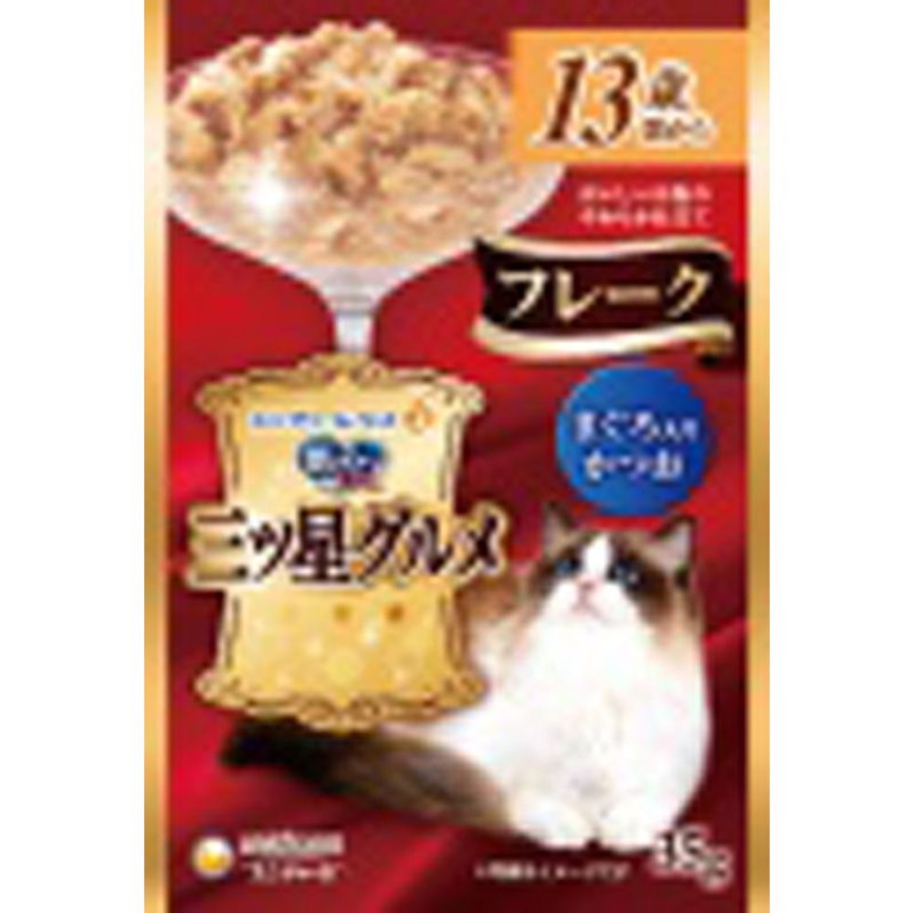 ユニチャーム　三ツ星パウチフレーク　13歳まぐろ　35ｇ, その他カラー１, その他サイズ１