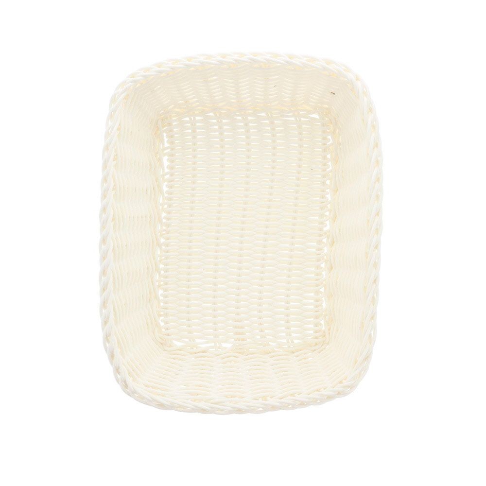 水洗いできるバスケット　レクタングル　Ｌ　ホワイト, ホワイト, L