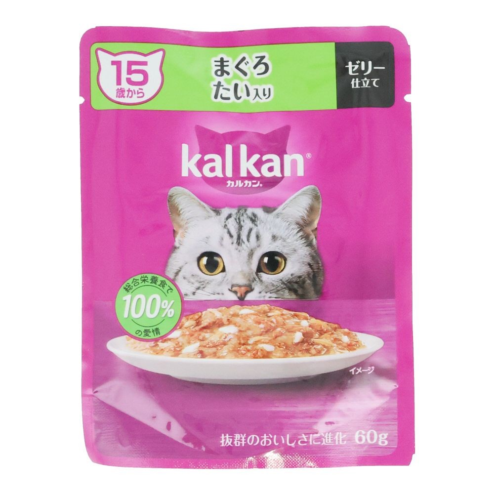 カルカンパウチ　１５歳から　まぐろ　たい入り, １５歳から　まぐろ　たい入り, 60g