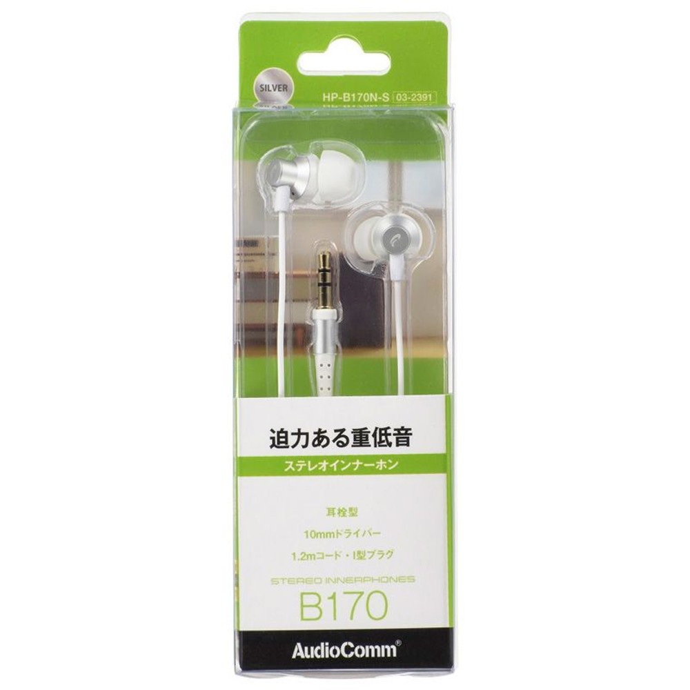 ＯＨＭ　ステレオインナーホン　ＨＰーＢ170Ｎ, ブラック, その他サイズ１