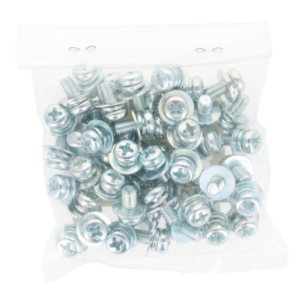 ユニクロ　座金組込ねじ　Ｐー３　Ｍ５&times;１０　５０個入り, ねじ, M5&times;10