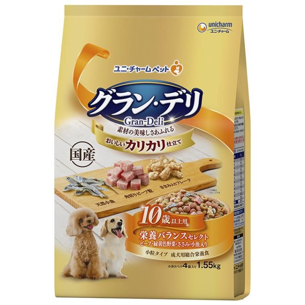 ユニチャーム　グラン・デリカリカリ10歳以上1．55ｋｇ, 10歳以上用, 1.55kg
