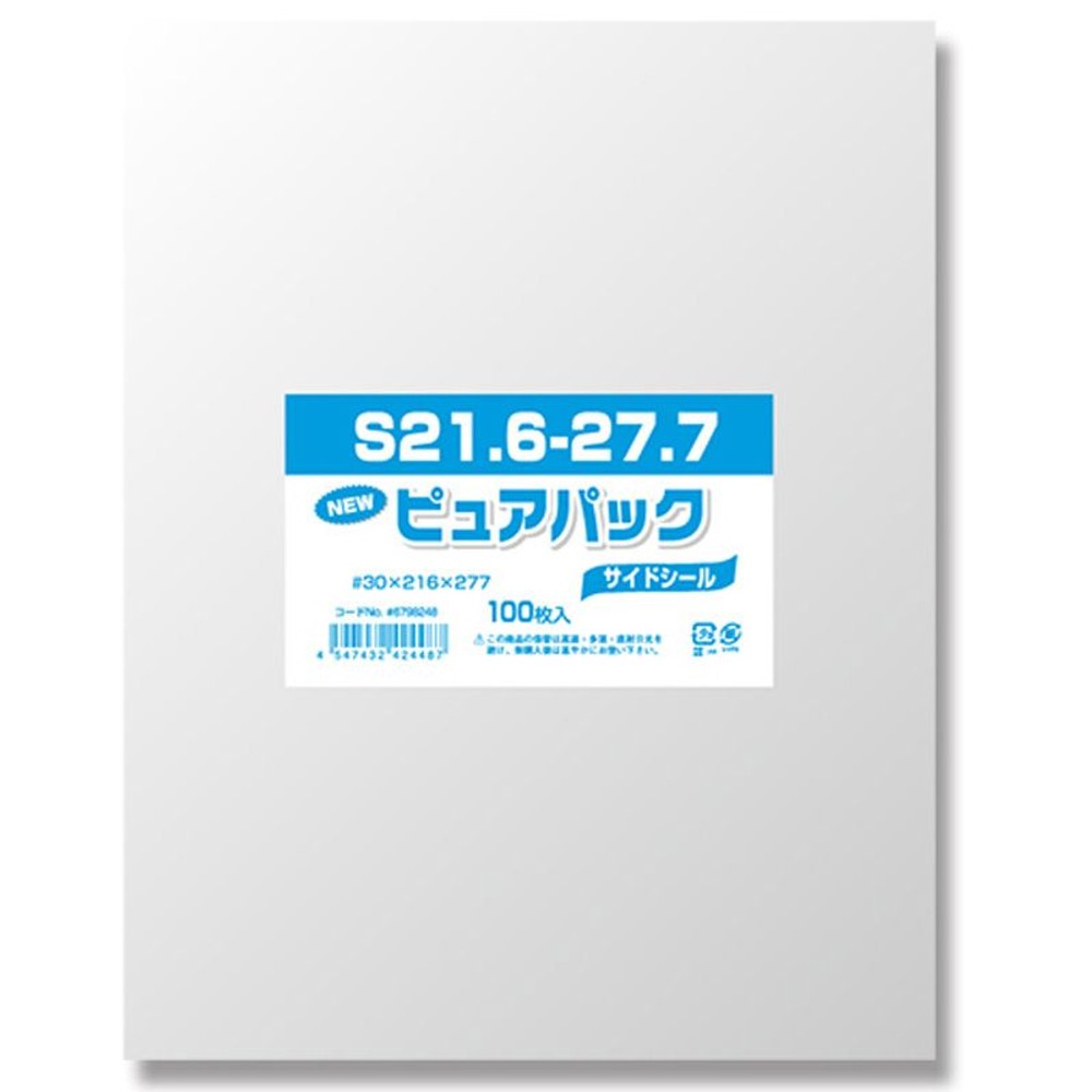 ＯＰＰ袋　ピュアパック, 透明（40&times;80）, 40&times;80mm