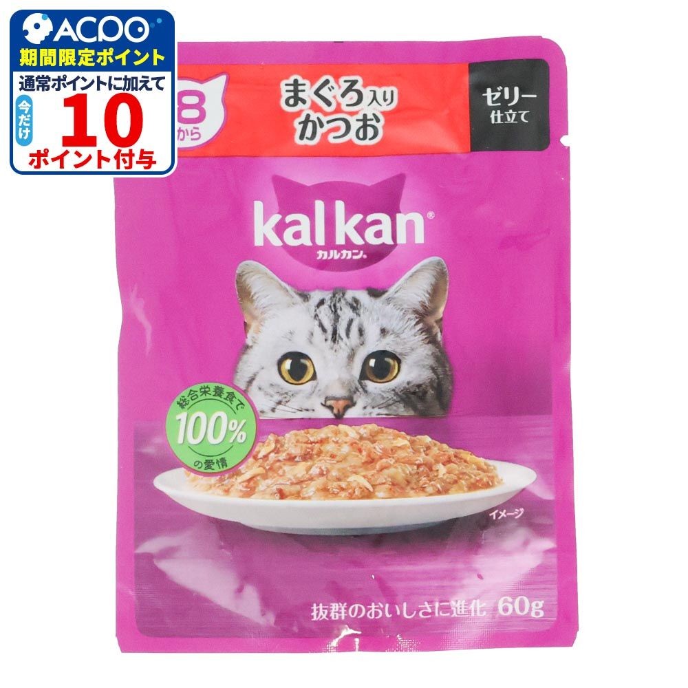 カルカンパウチ　１８歳から　まぐろ入りかつお, １８歳から　まぐろ入りかつお, 60g
