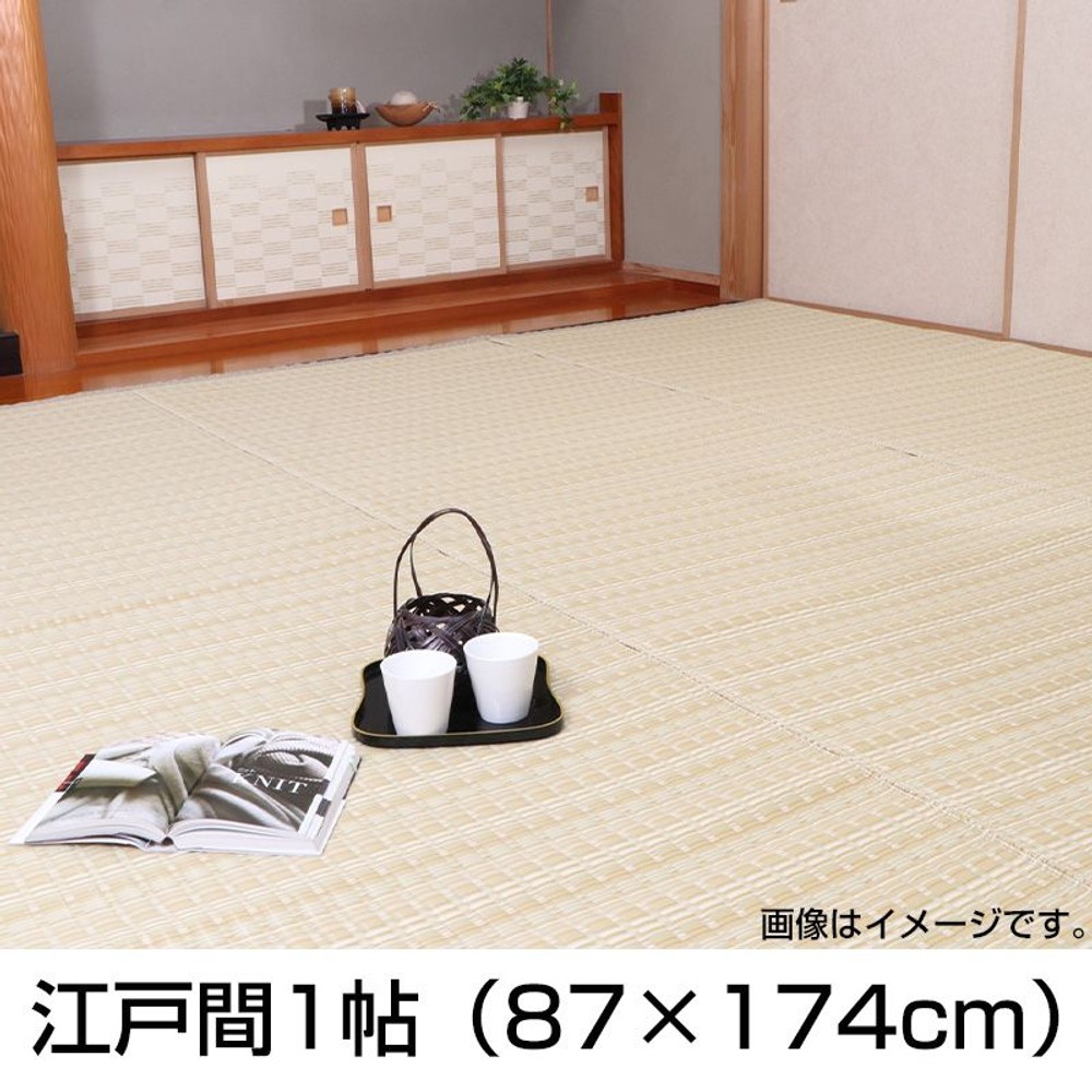 お手入れ簡単 上敷き カーペット 花莚 バルカン 江戸間 ベージュ ポリプロピレン【メーカー直送・代引不可】, その他カラー１, 1畳用