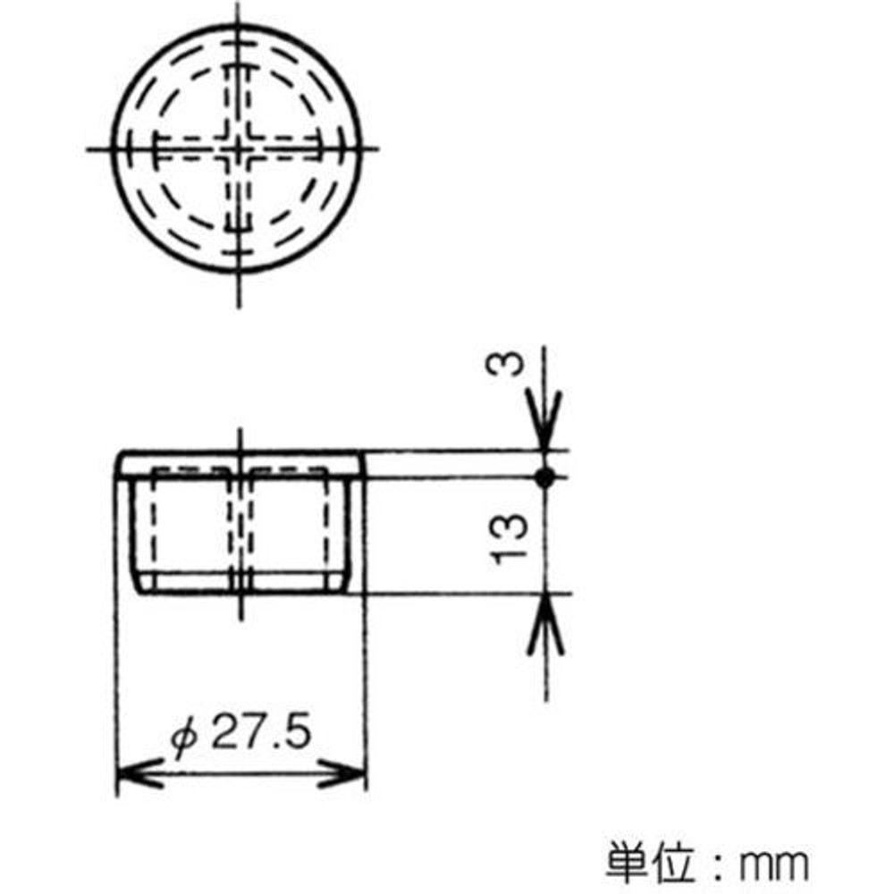 YAZAKI 矢崎化工 イレクタープラスチックジョイント J-110A S キャップ &Phi;28用, アイボリー, J-110A S