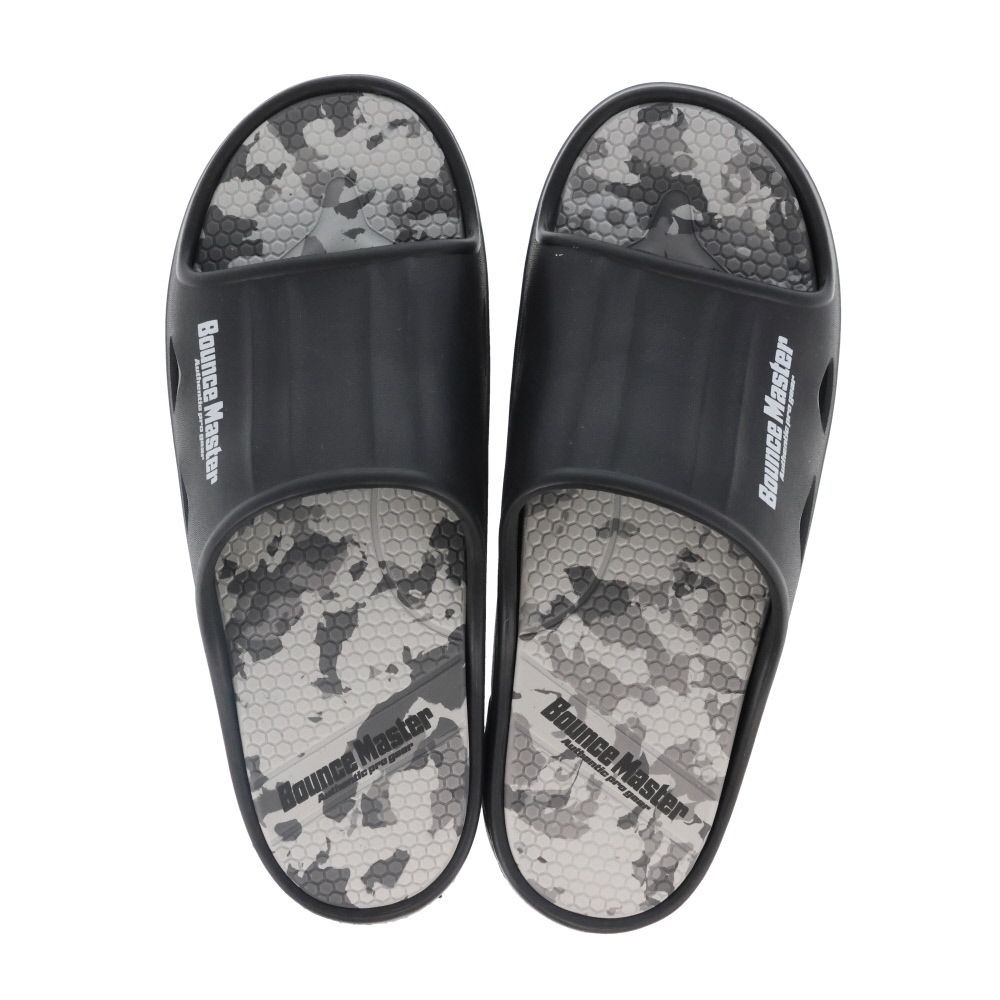 紳士　ＢＭ防滑高弾力　シャワーサンダル　ＢＫＧＹ　Ｍ, ブラック&times;グレー, Mサイズ