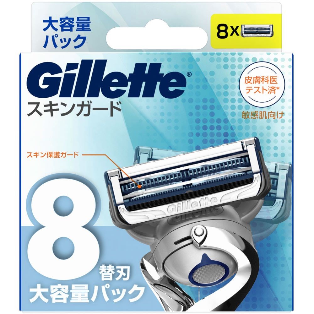 Ｐ＆Ｇ　ジレット　スキンガードマニュアル　替刃　８個入, 替刃, 8個入