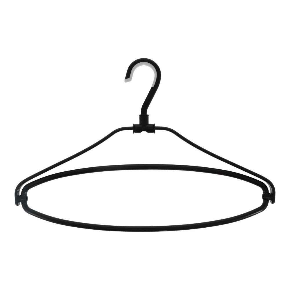 WIZ'A ウィザ 衣類を立体的に広げて乾きやすい立体式ハンガー 2個 ブラック, ブラック, 2個入