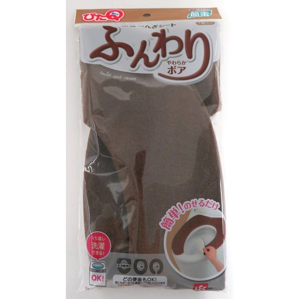 レック　吸着べんざシート（ボア）　, ピンク, 1組入り
