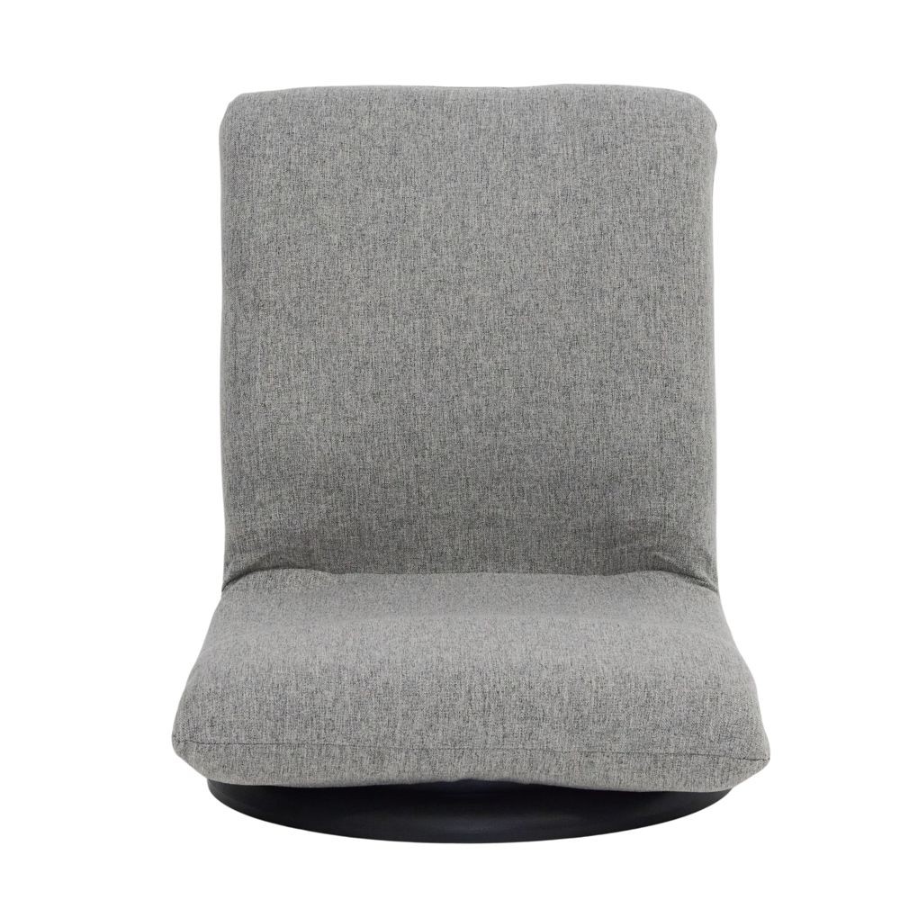 背もたれフィットコンパクト回転座椅子, ライトグレー, 幅395mm×奥行540mm×高さ495mm