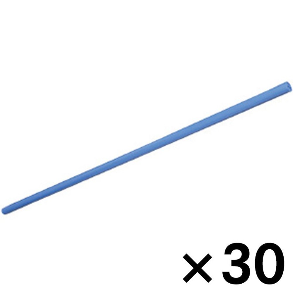 サンコー カラー単管バー　3ｍ　青 &times;30個セット【メーカー直送・代引不可】【法人限定】, ブルー, 30P