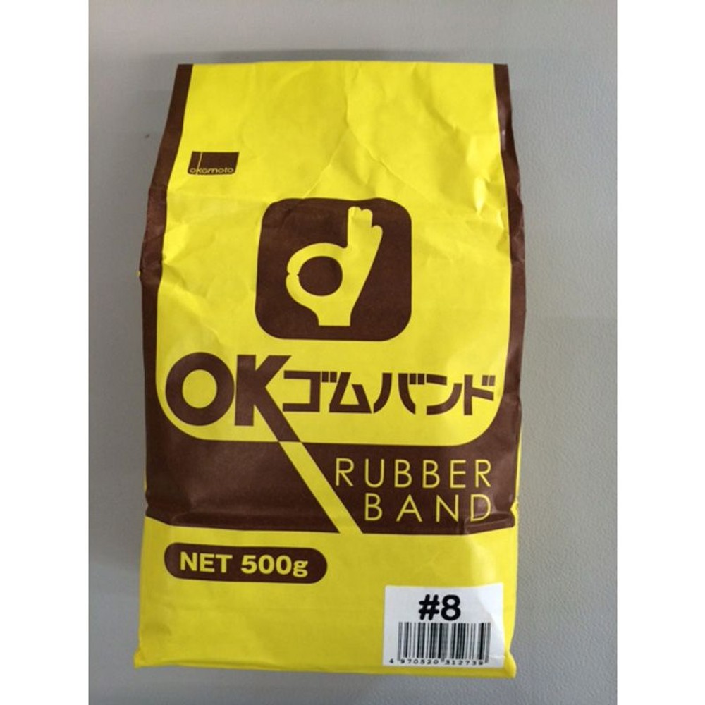 ゴムバンド500ｇ袋入　　　　200号, アメ#12, 12号×1mm