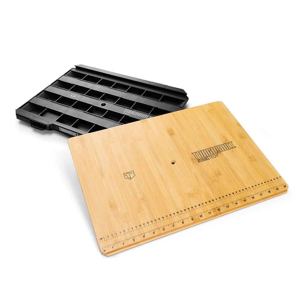 【数量限定】TOUGHBUILT（タフビルト）STACK TECH(スタックテック)　ワークサーフェス, ブラック／竹, TB-B1-A-10