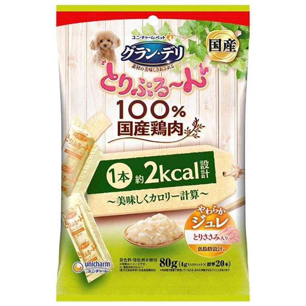 ユニチャーム　とりぷる〜んカロリー計算ジュレささみ80ｇ, その他カラー１, その他サイズ１