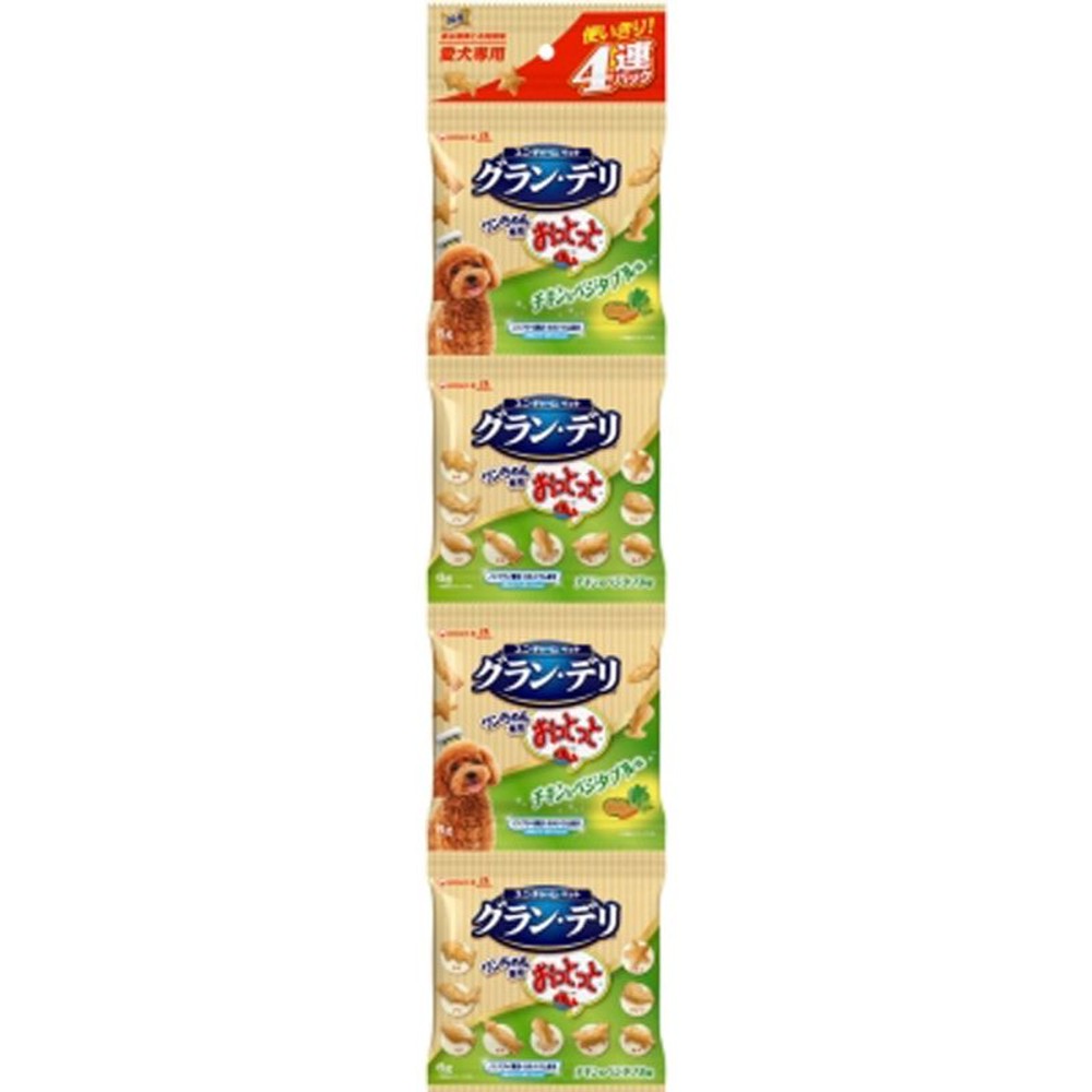 ユニチャーム　おっとっと4連パックチキン＆ベジタ24ｇ, チキン＆ベジタブル味, 24g