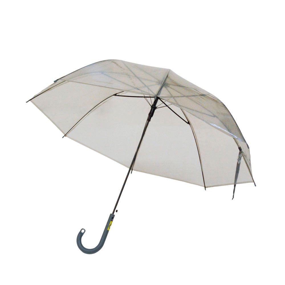 ビニール傘ネームハンドル ６０ｃｍ, グレー, 60cm