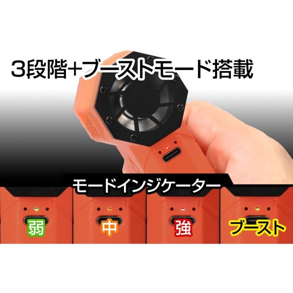 ジェントス SG by GENTOS Blower SGBW-01R 小型ブロワー, オレンジ, SGBW-01R