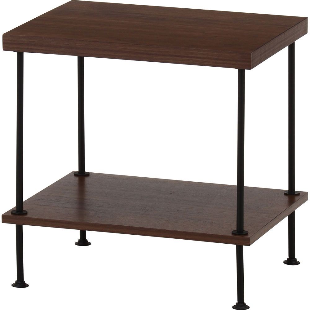 不二貿易 ＥＺＢＯツイストロック　サイドテーブル　ＭＢＲ【メーカー直送・代引不可】, ブラウン, 幅470mm&times;奥行400mm&times;高さ480mm