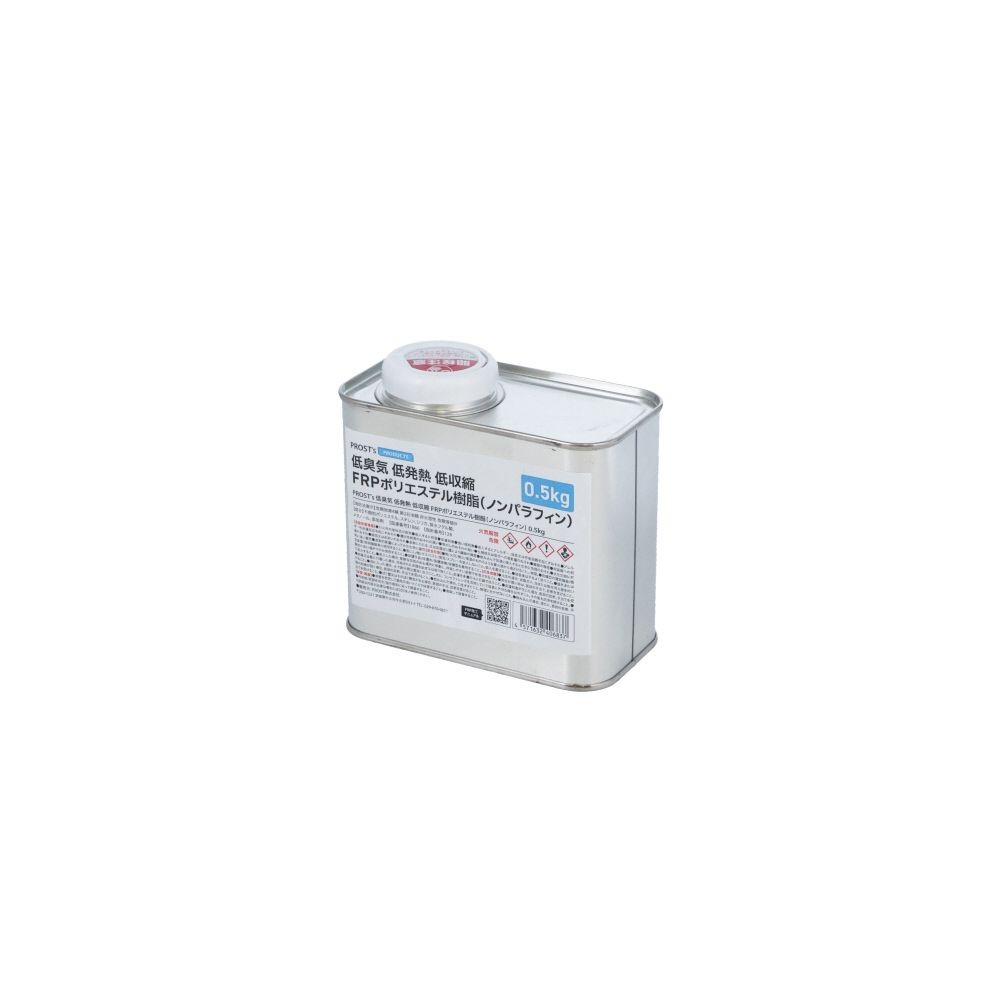 FRPポリエステル樹脂　低臭気　ノンパラ　0.5KG, ノンパラ, 0.5kg