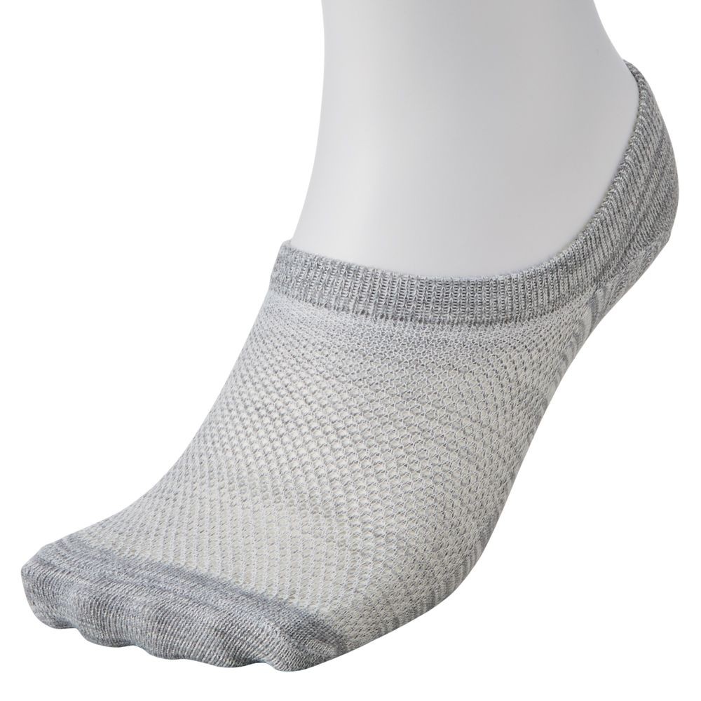 WIZ'A ウィザ 消臭・抗菌　銀イオン６P 先丸カバー丈　杢柄, アソート, 25.0〜27.0cm