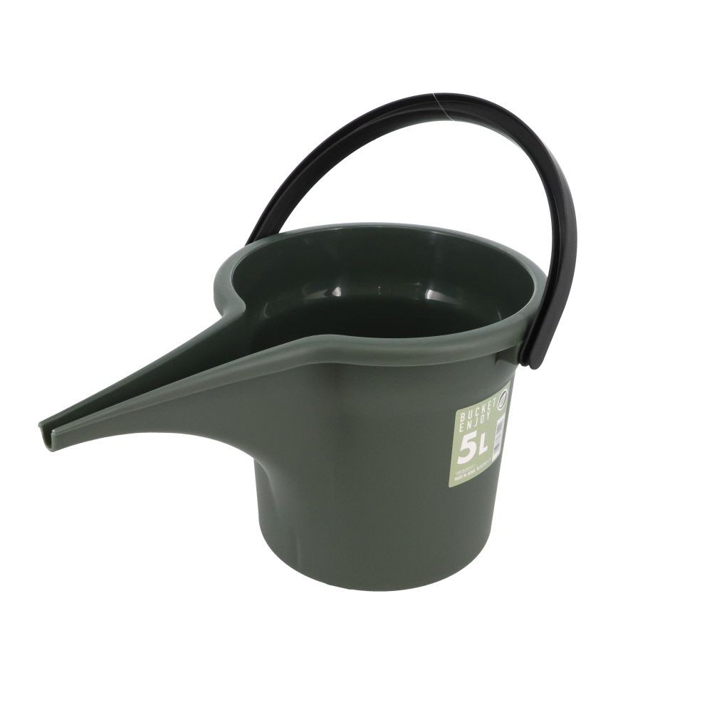 大和プラスチック　バケツエンジョイ　５型　モスグリーン, モスグリーン, 5L