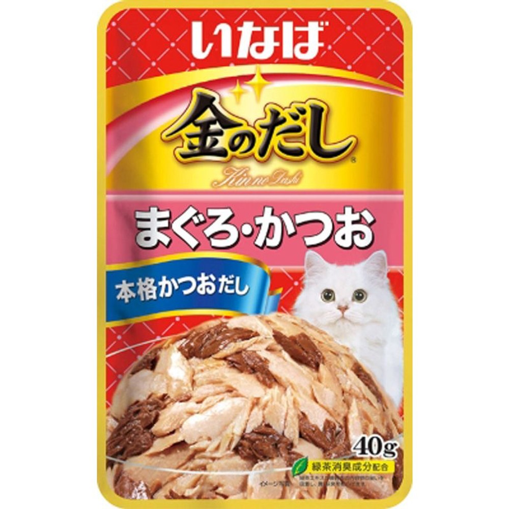 いなば　金のだしパウチ　鮪・鰹　40ｇ, 鮪・鰹, 40g