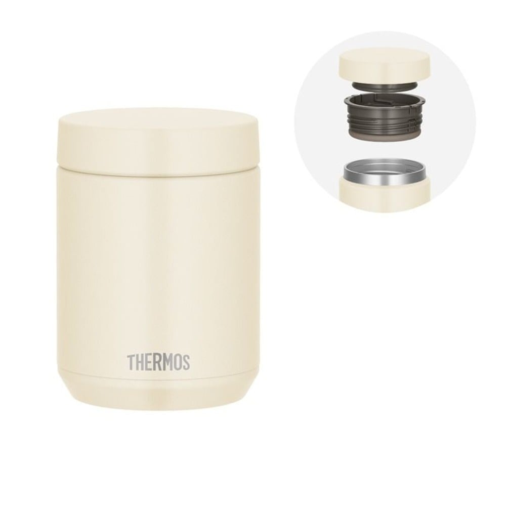 サーモス　真空断熱スープジャー ＪＥＤー５００ ＩＶ, アイボリー, 500ml