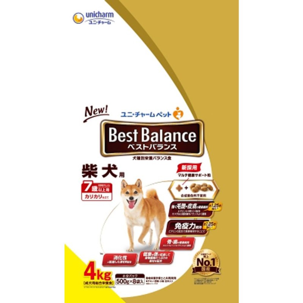 ユニチャーム　ベストバランス　柴犬　7歳　4ｋｇ, 柴犬7歳以上, 4.0kg
