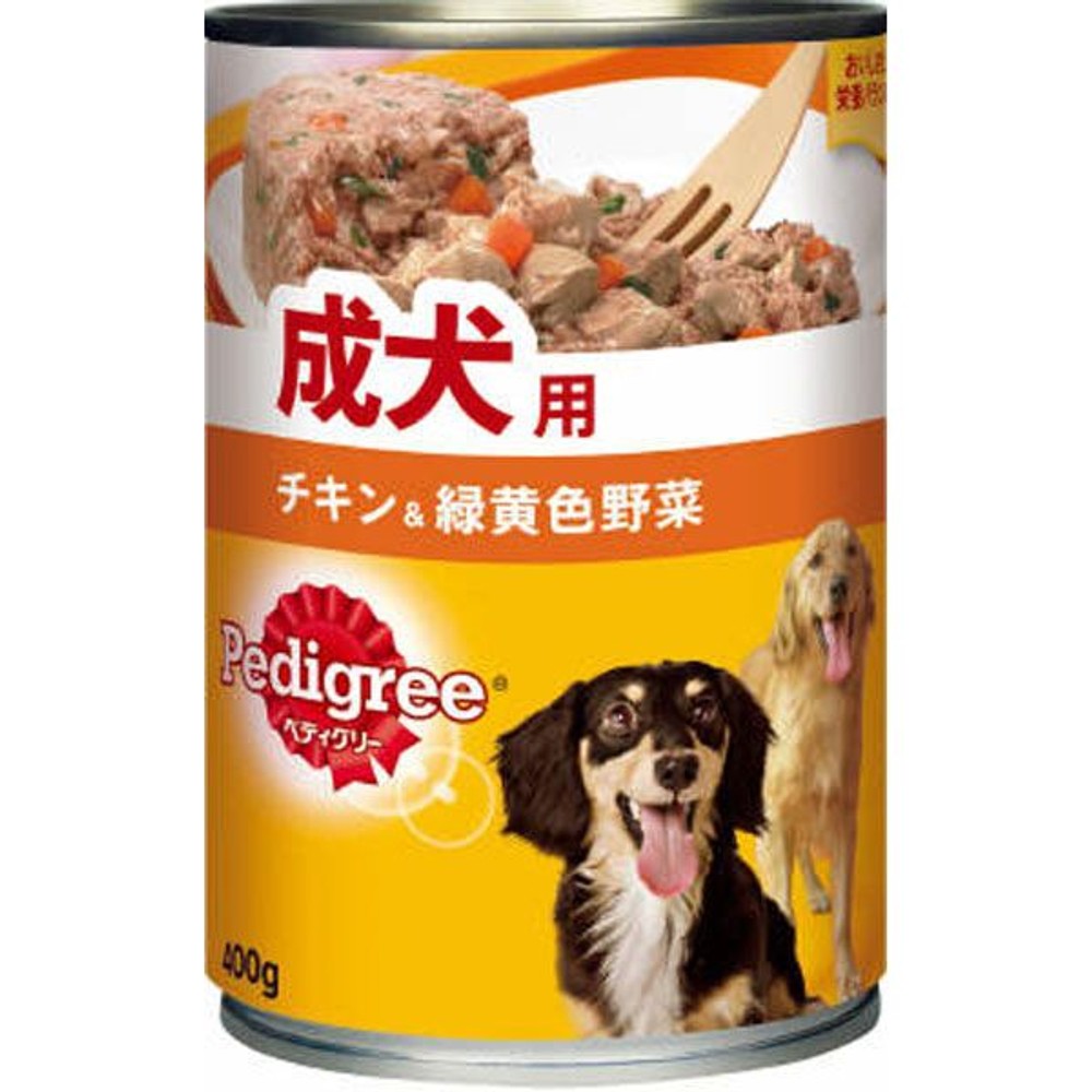 ペディグリー缶 成犬旨みチキン&野菜 400g, 成犬旨みチキン&野菜, 400g