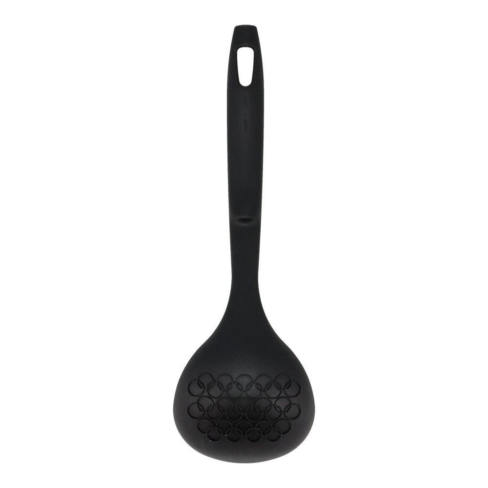 ホームシェフミニ　アク取りお玉, ブラック, 230ｍｍ