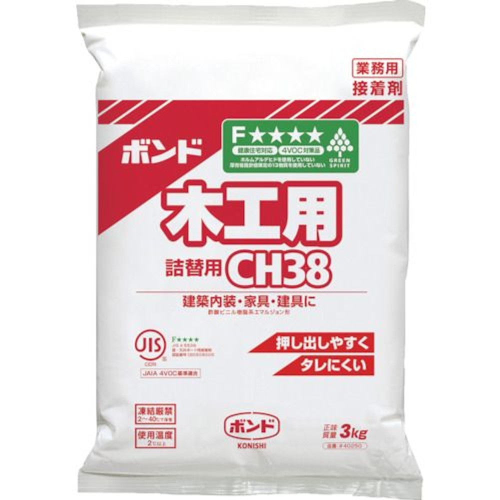 コニシ ボンド木工用CH38詰替用 3kg, #40250, 3kg