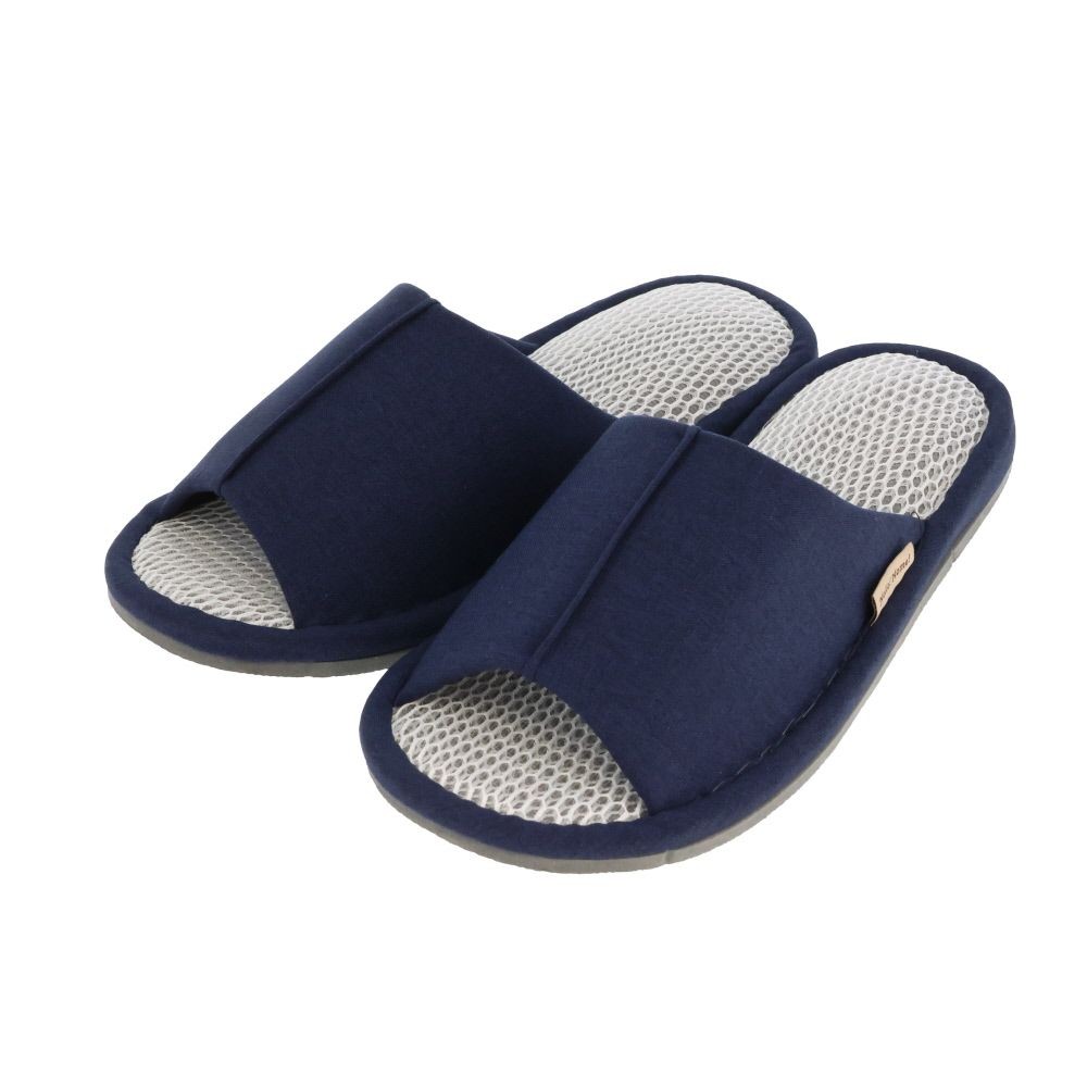 通気性が良いＷメッシュスリッパ, サーモンピンク, Mサイズ