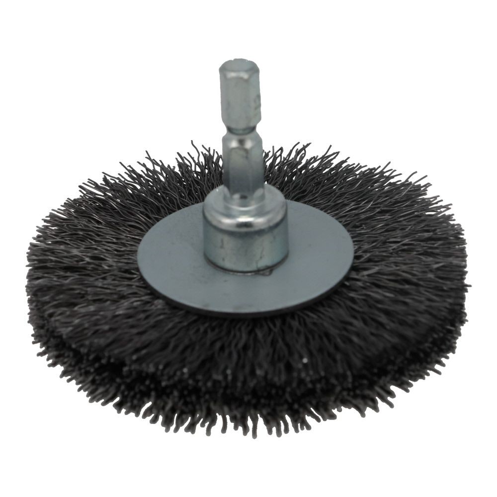 六角軸ホイルブラシ, シルバー, 鋼線