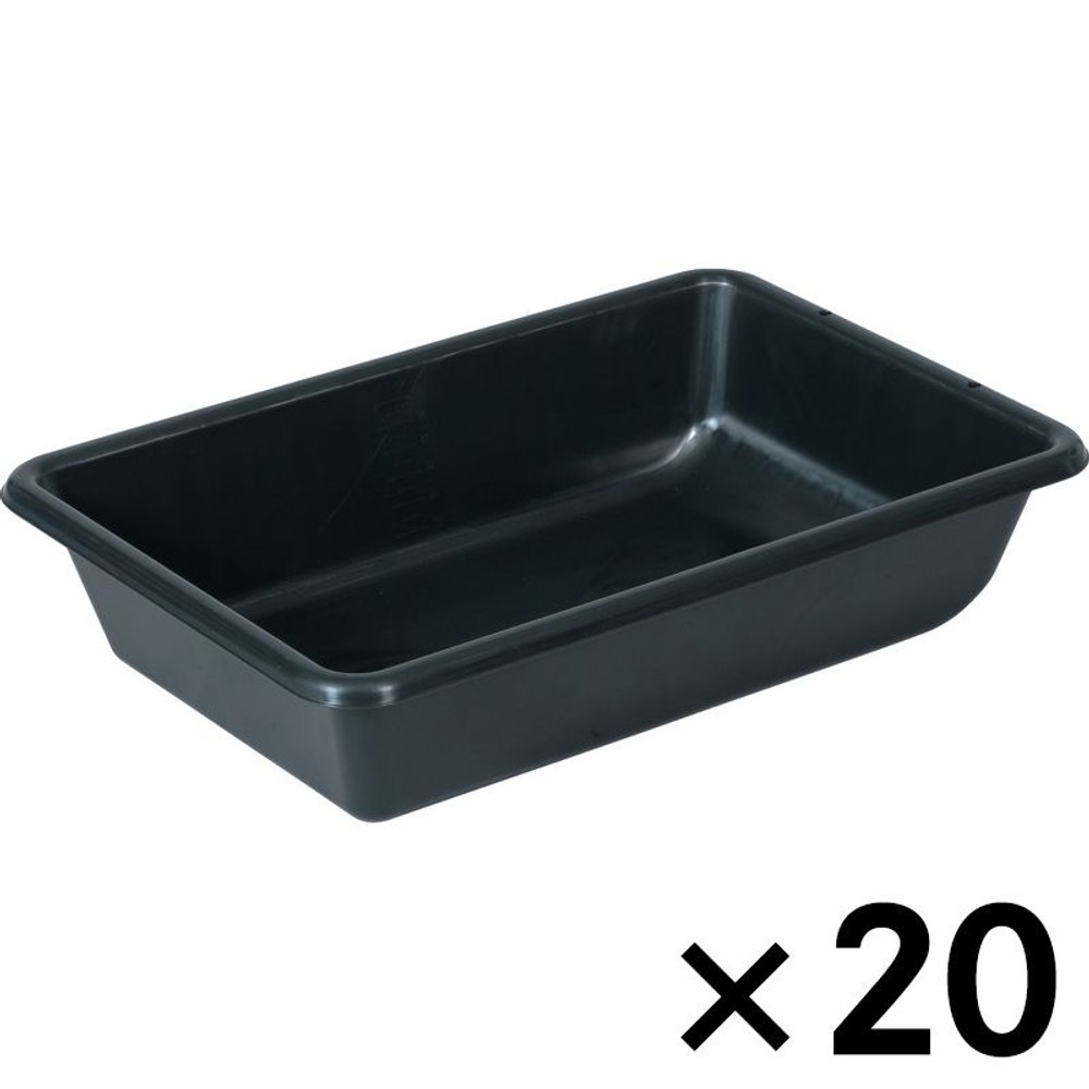 サンコー Ｓ　ガーデンタブ　60Ｌ &times;20個セット【メーカー直送・代引不可】【法人限定】, ブラック, 20P