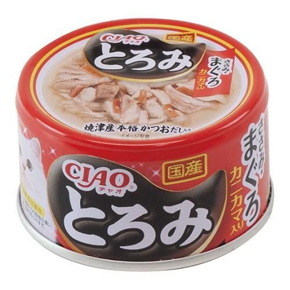 CIAO とろみ ささみ・まぐろ カニカマ入り 80g, ささみ・まぐろ カニカマ, 80g