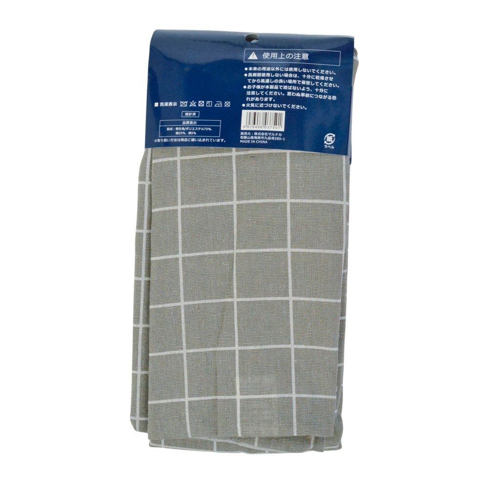 大長座布団カバー チェック, グリーン／シラカバ柄, 70cm&times;180cm