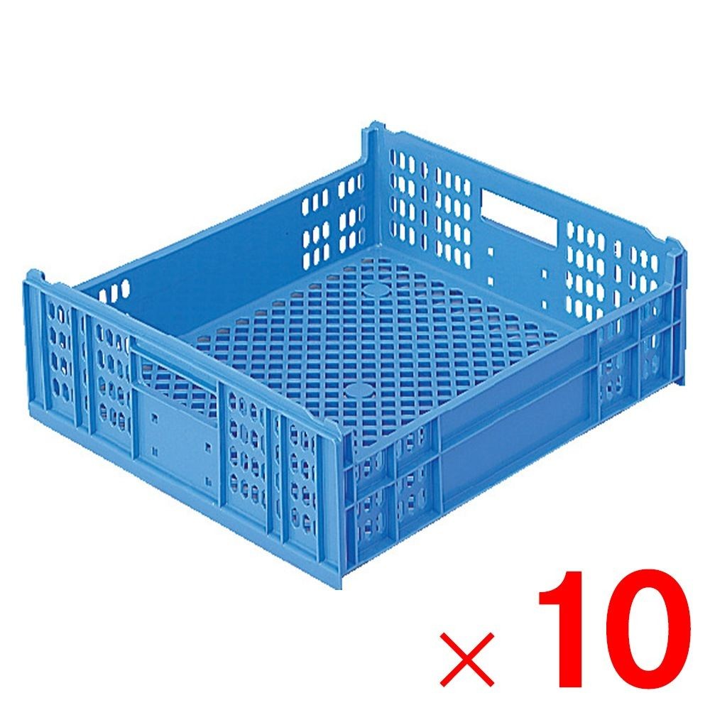 サンコー サンテナー D#41 ブルー 104103-00 &times;10個セット【メーカー直送・代引不可】【法人限定】, ブルー, 10P