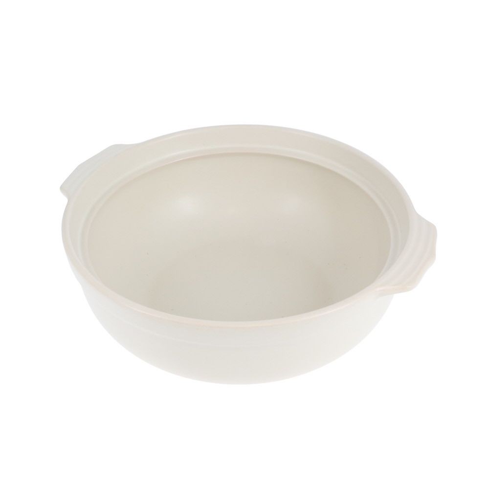 ガス火用土鍋　アイボリー　9号, アイボリー, 9号