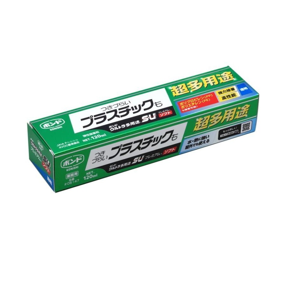 コニシ ボンド ウルトラ多用途ＳＵプレミアムソフト　クリヤー　120ml, クリヤー, 120ml