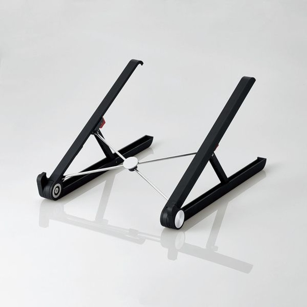 ポータブルノートＰＣスタンド（2段階）, ブラック, 15.6インチ