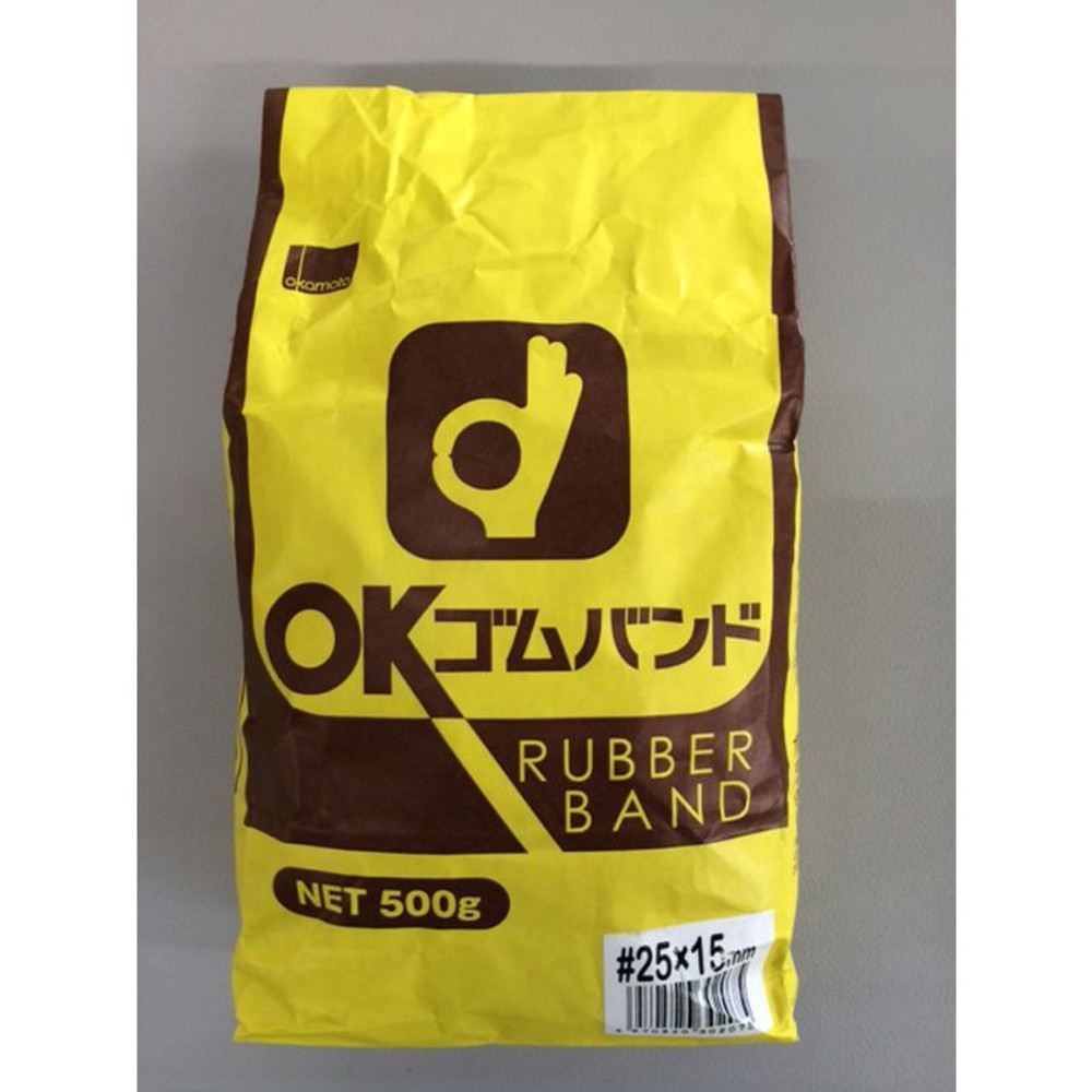 ゴムバンド500ｇ袋入　　　　200号, アメ#12, 12号×1mm