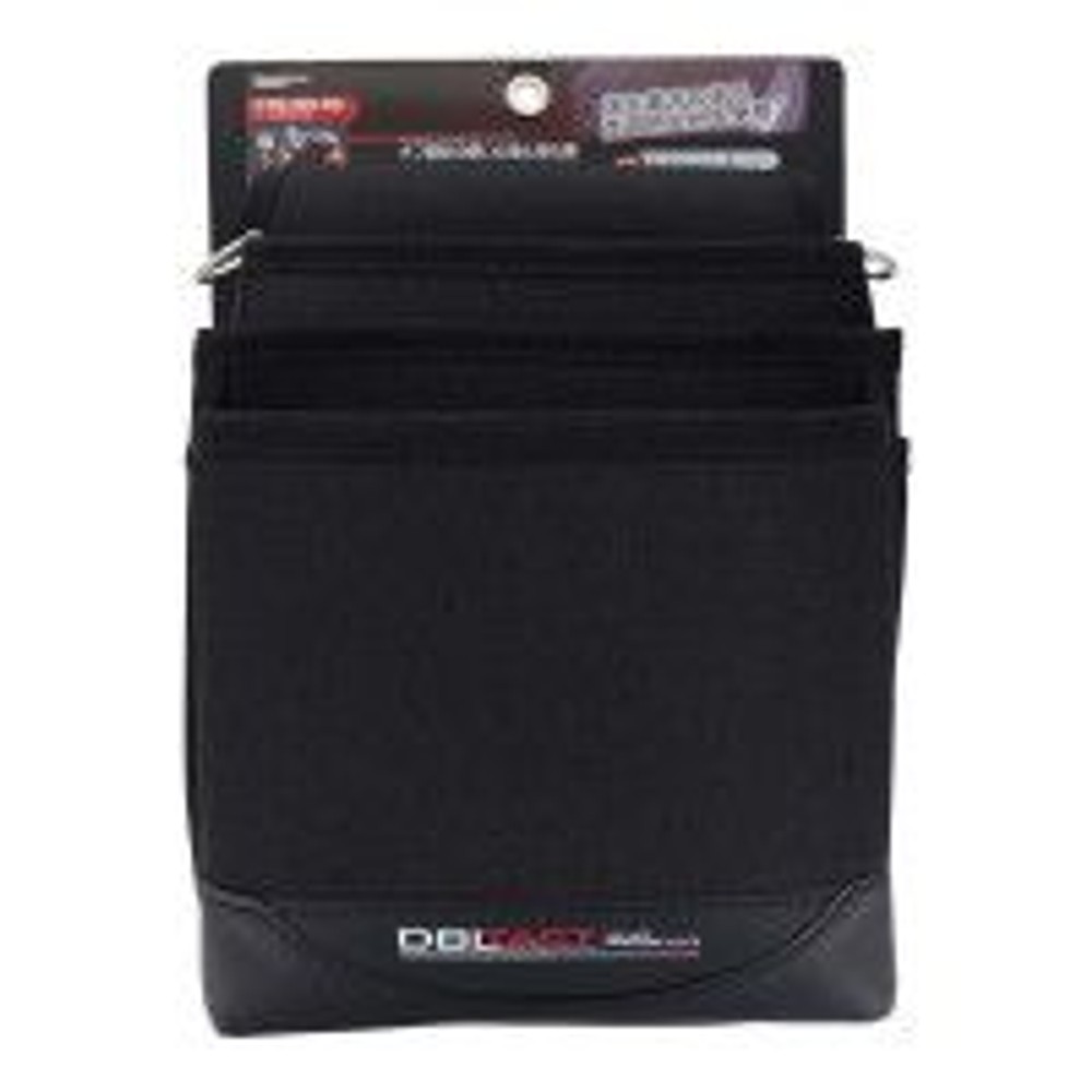DBLTACT 3段腰袋　杢ブラックDTM-03S, ブラック, DTM-03S