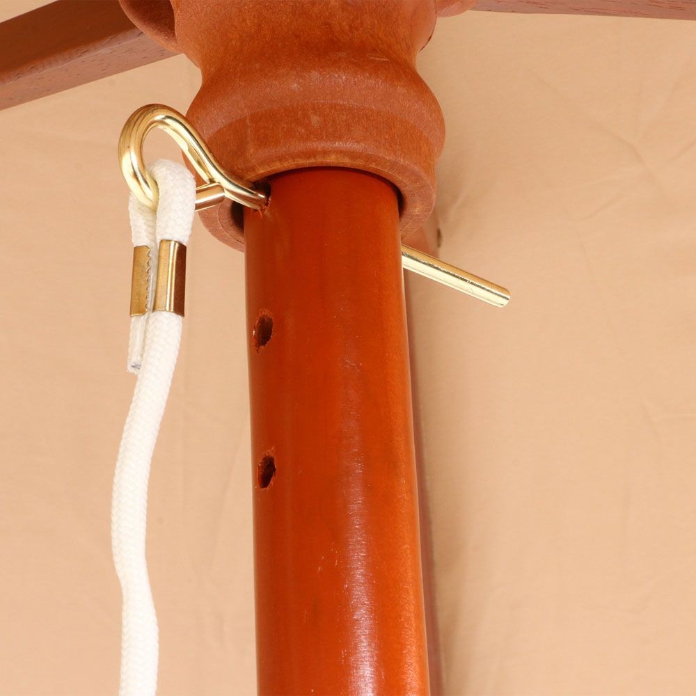 不二貿易  木製パラソル　210ｃｍ, アイボリー, 直径約209cm