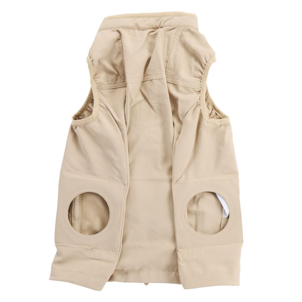 【2026年モデル】ウイザ　WIZ'A　子供用空調ウェア　フルセット　ベスト　ベージュ, ベージュ, 110cm