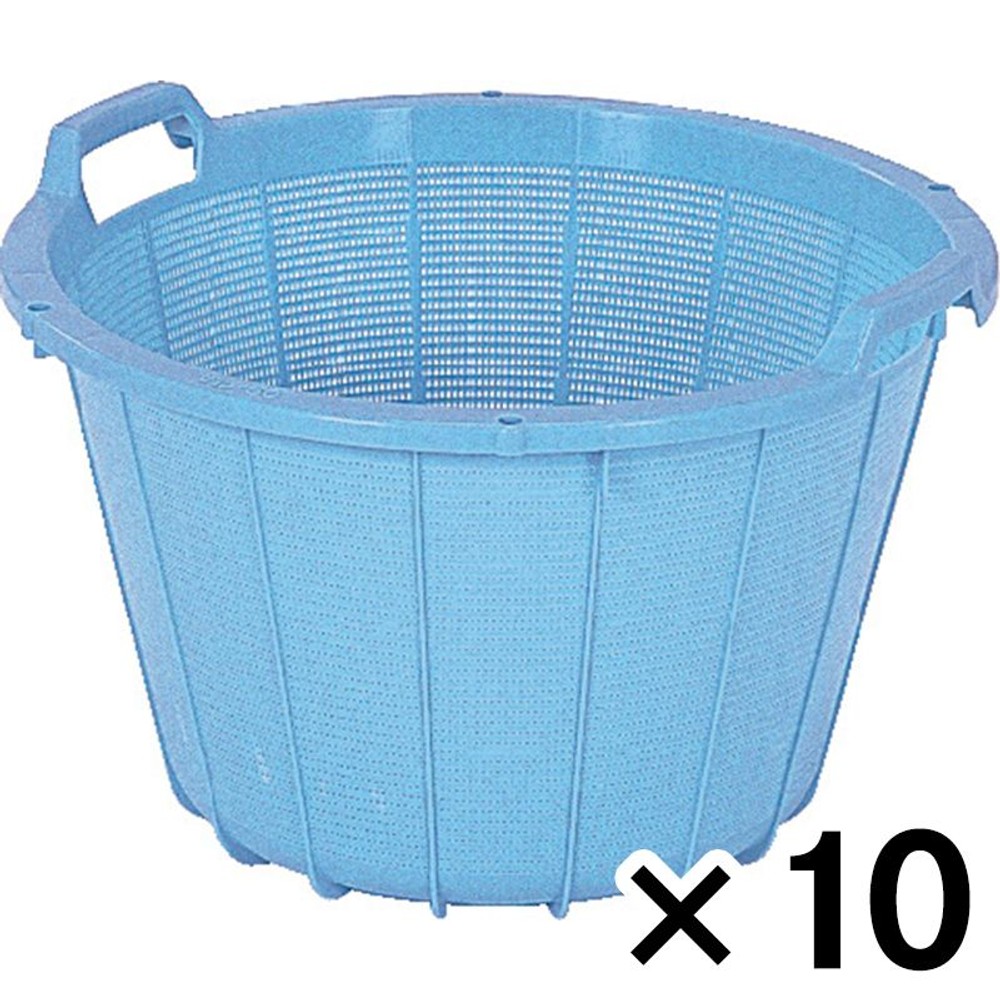 サンコー ザル50　ライトブルー &times;10個セット【メーカー直送・代引不可】【法人限定】, ライトブルー, 10P