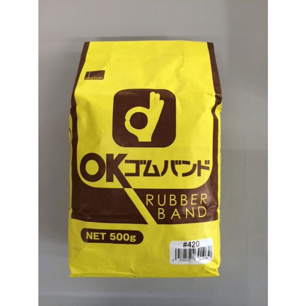 ゴムバンド500ｇ袋入　　　　200号, アメ#8, 8号&times;1mm