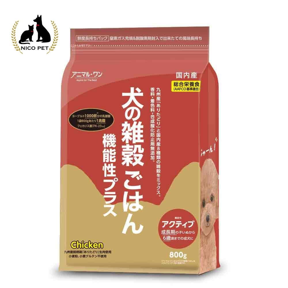 犬の雑穀ごはん 機能性 アクティブ チキン 総合栄養食 800g, チキン, 800g