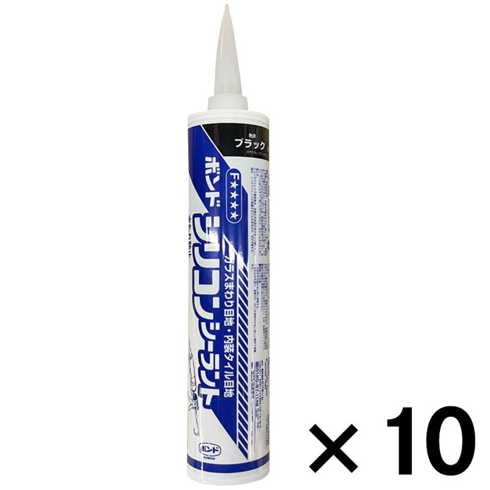 ボンド　シリコンシーラント, クリア, 300ml&times;10本